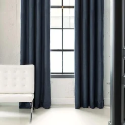 New Bouclair Blue Darja Blackout Curtain