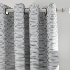 Bouclair Blue Hadas Grommet Blackout Curtain