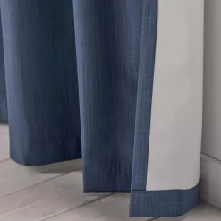 Discount Bouclair Blue Vence Blackout Curtain with Hidden Back Tab