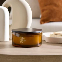 Best Bouclair Green Tea Candle with Wooden Lid