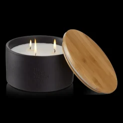 Hot Bouclair Green Tea Candle with Wooden Lid