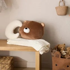 New Bouclair Brown Bear Decorative Pillow