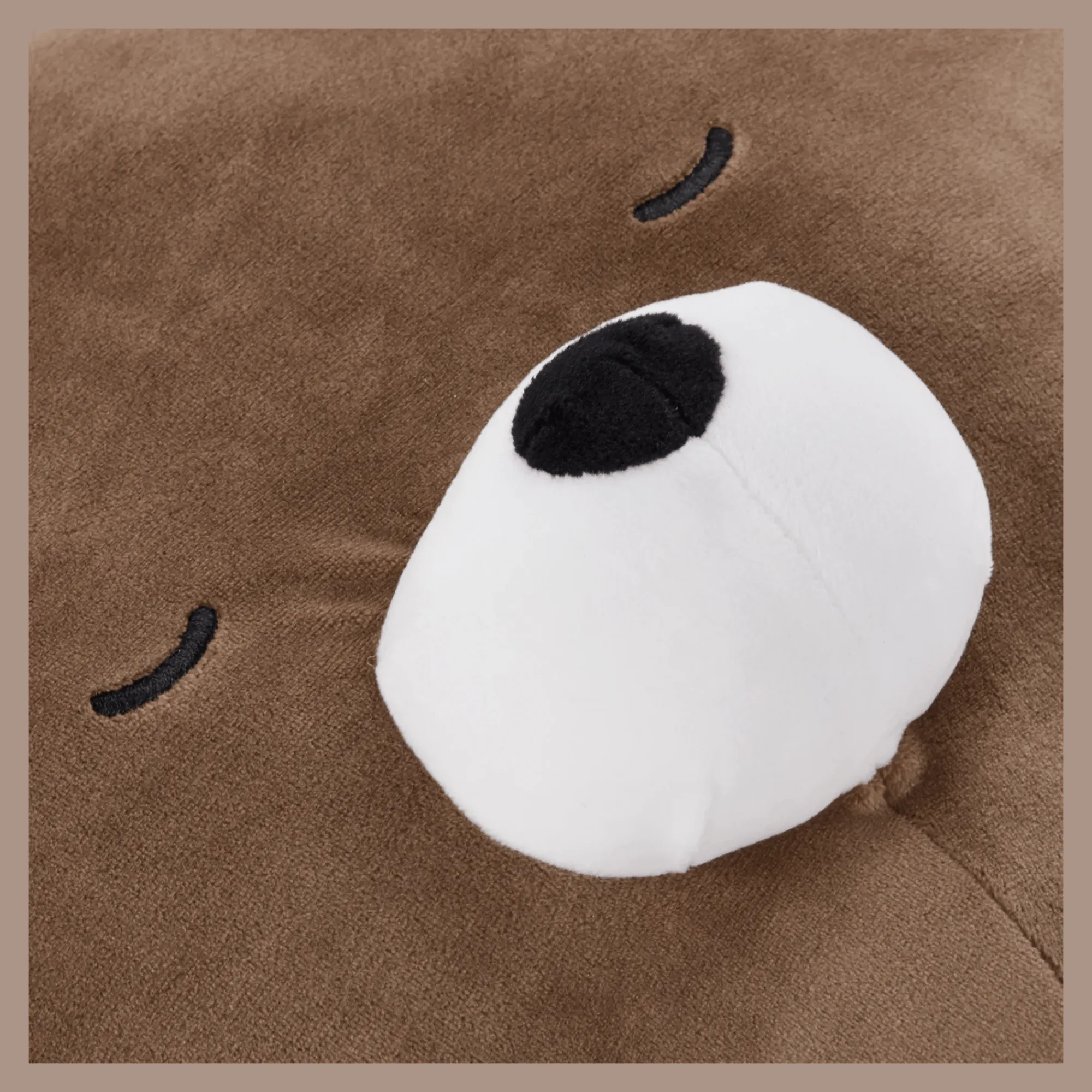 New Bouclair Brown Bear Decorative Pillow