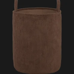 New Bouclair Brown Corduroy Hamper
