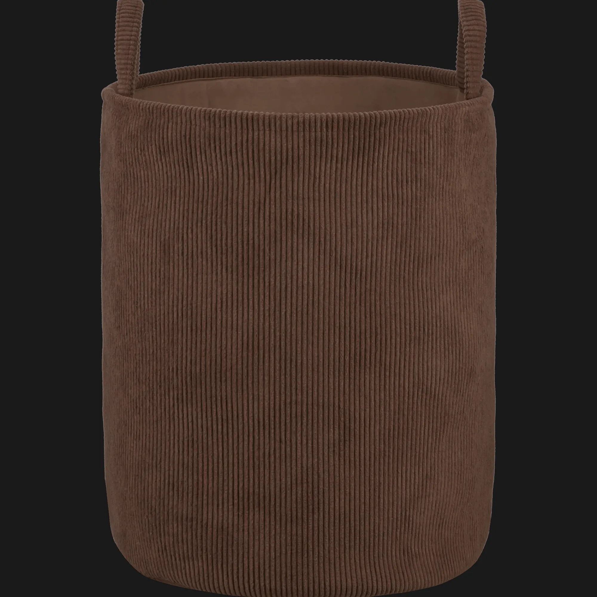 New Bouclair Brown Corduroy Hamper