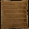 Bouclair Brown Cougar Faux Fur Throw Pillow