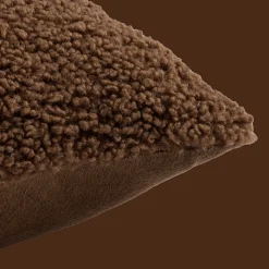 Bouclair Brown Doodle Boucle Decorative Throw Pillow