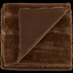 Discount Bouclair Brown Ellyn Faux Fur Throw