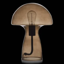 Best Bouclair Brown Glass Mushroom Table Lamp