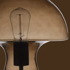 Best Bouclair Brown Glass Mushroom Table Lamp