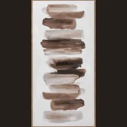 New Bouclair Brown Strokes Framed Art