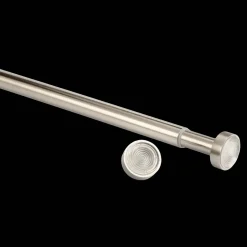 New Bouclair Brushed Nickel Curtain Tension Rod - Diameter 16/19 mm