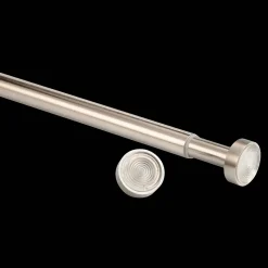 Bouclair Brushed Nickel Curtain Tension Rod - Diameter 22/25 mm