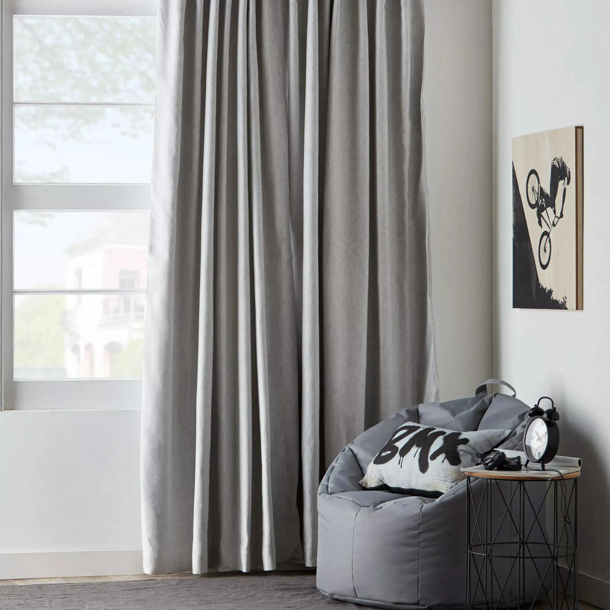 Bouclair Bryce Grey Blackout Curtain