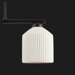 Bouclair 3-Bulb Metal and Ceramic Ceiling Lamp