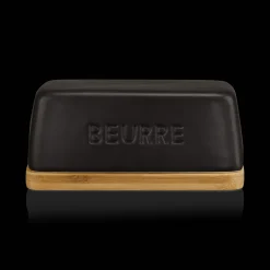 Clearance Bouclair Ceramic & Wood Butter Dish