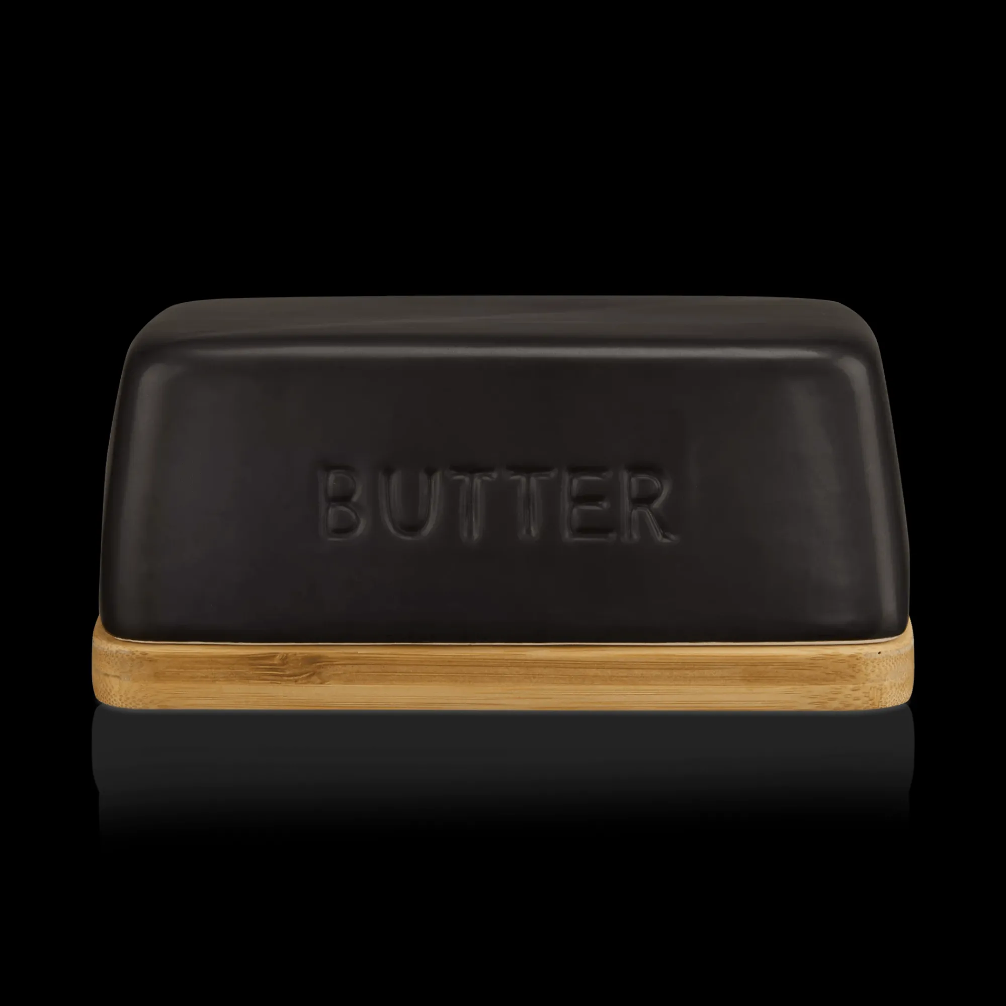 Clearance Bouclair Ceramic & Wood Butter Dish