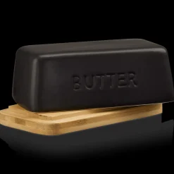Clearance Bouclair Ceramic & Wood Butter Dish
