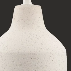 Bouclair Ceramic and Rattan Table Lamp