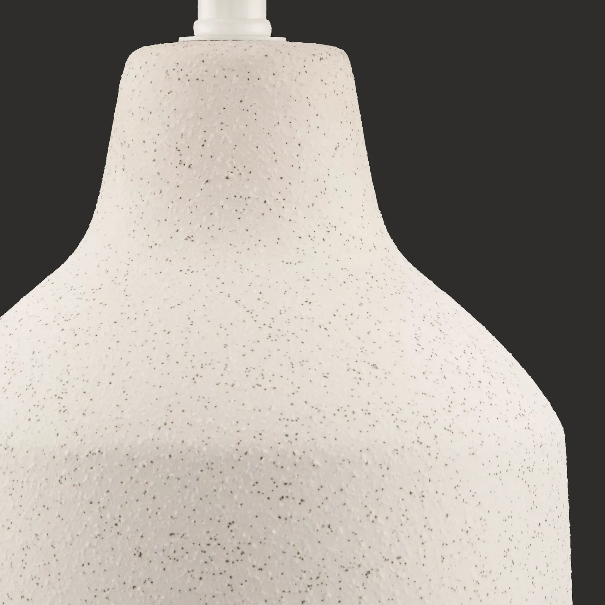 Bouclair Ceramic and Rattan Table Lamp