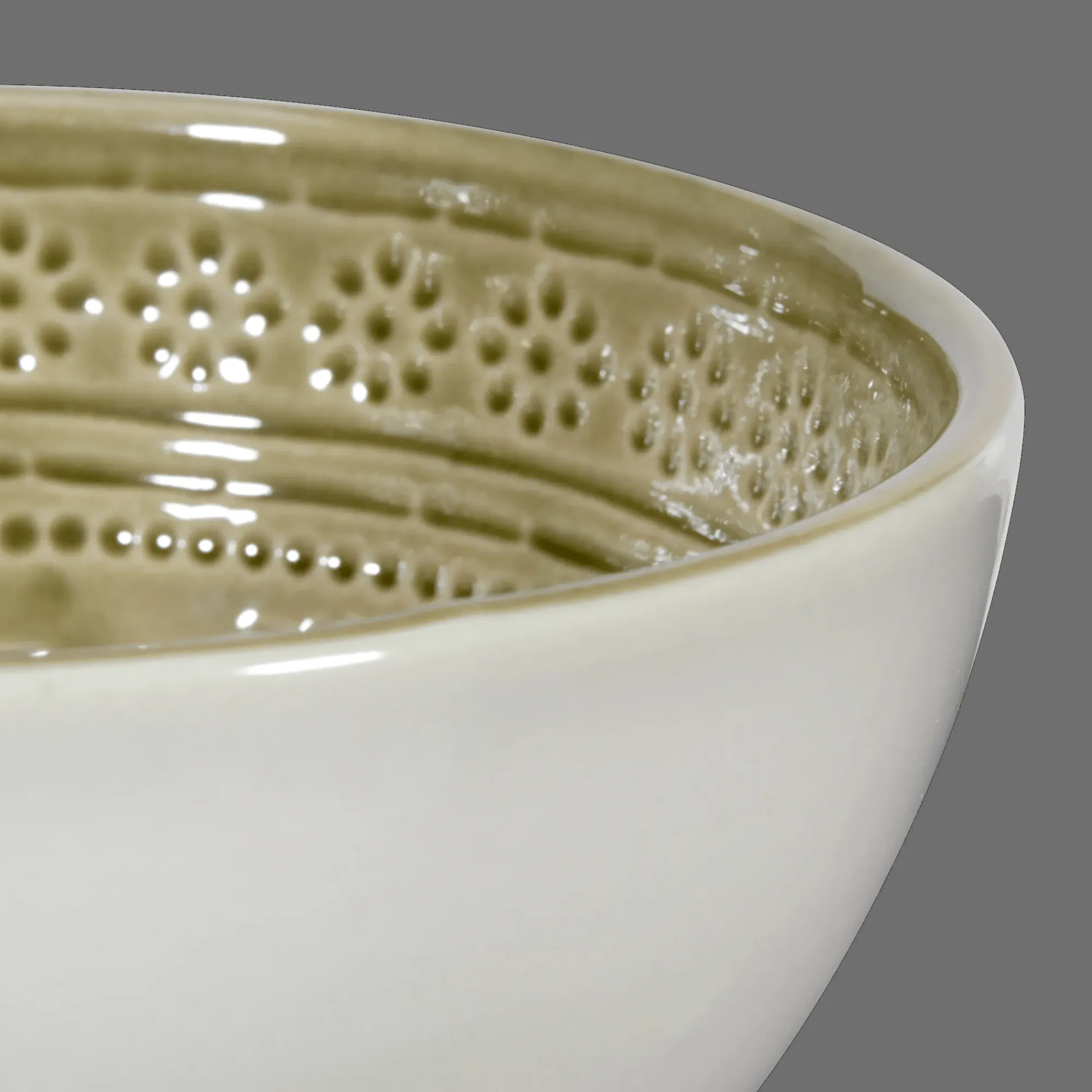 Hot Bouclair Ceramic Bowl Artwork