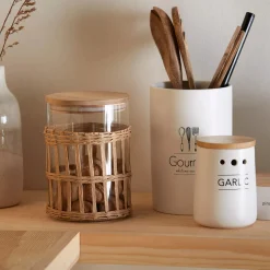 Online Bouclair Ceramic Garlic Container