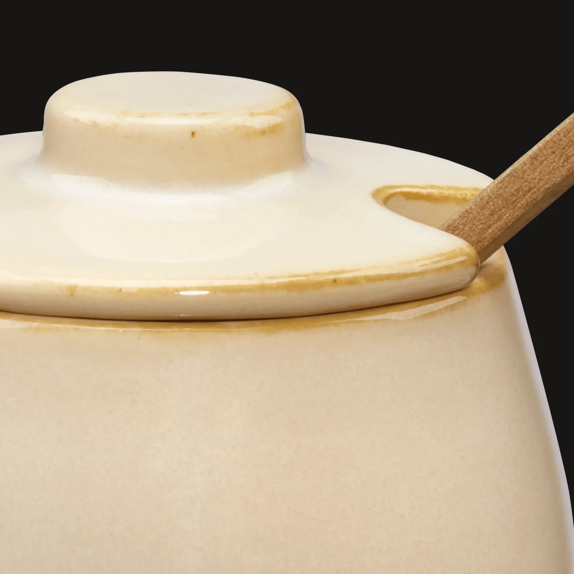 Outlet Bouclair Ceramic Jar with Spoon