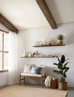 Outlet Bouclair Ceramic Table Vase with Rope on Handles