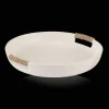 Online Bouclair Ceramic Tray with Rope on Handles