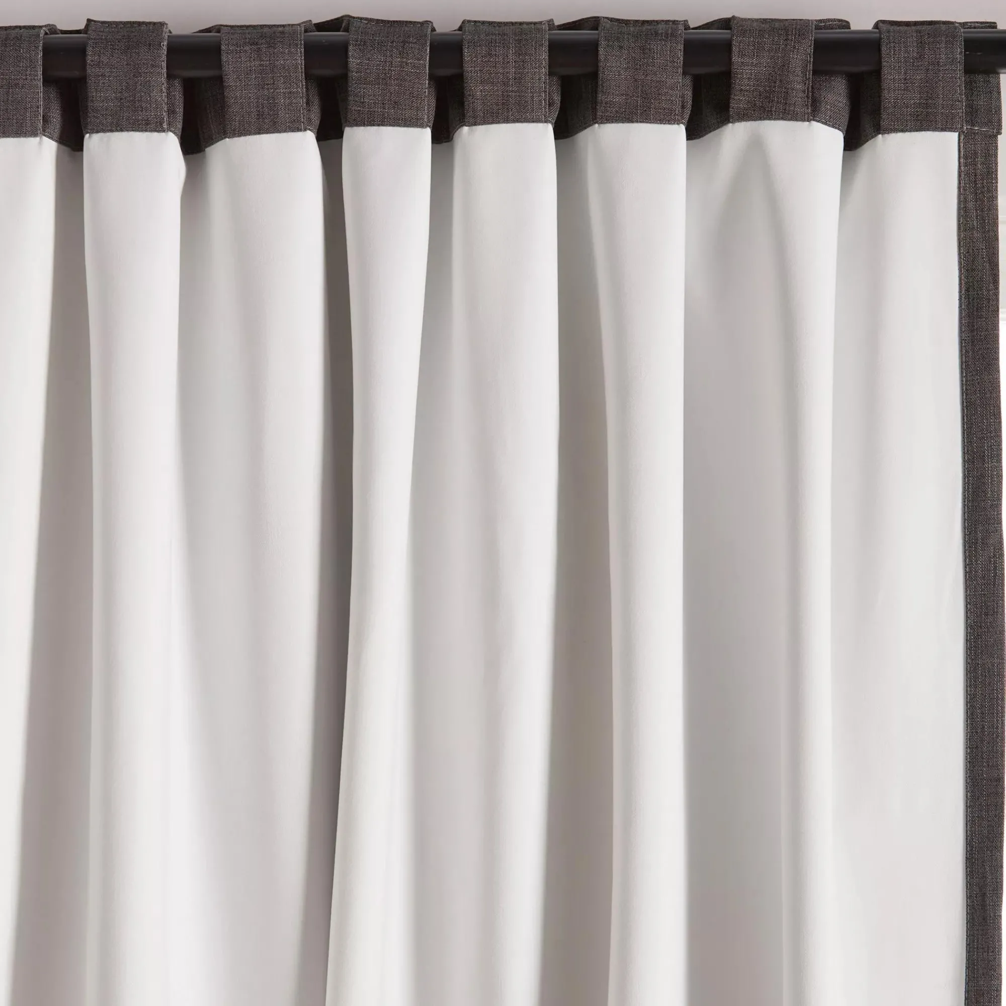 Bouclair Charcoal Chita Back Tab Blackout Curtain