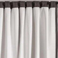 Bouclair Charcoal Chita Back Tab Blackout Curtain
