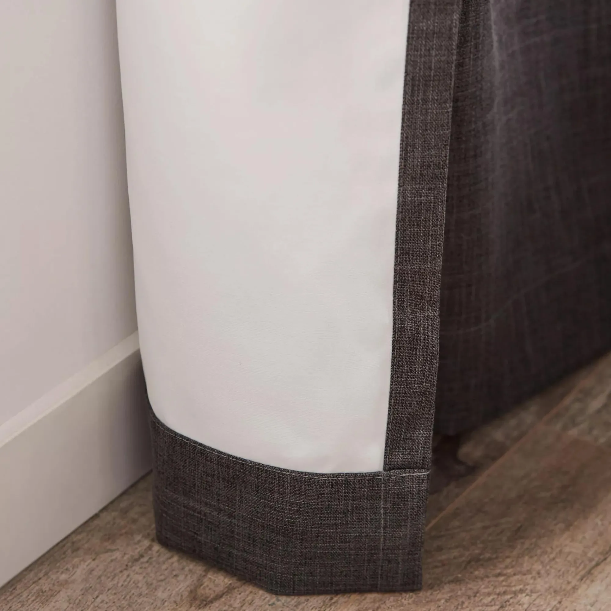 Bouclair Charcoal Chita Back Tab Blackout Curtain