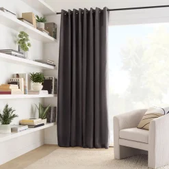 Hot Bouclair Charcoal Emile Panel Curtain