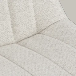 Hot Bouclair Chita Fabric and Metal Bar Stool