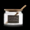 New Bouclair Clear Glass Salt Jar