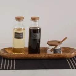 New Bouclair Clear Glass Salt Jar