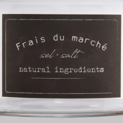 New Bouclair Clear Glass Salt Jar