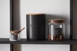 New Bouclair Clear Glass Salt Jar