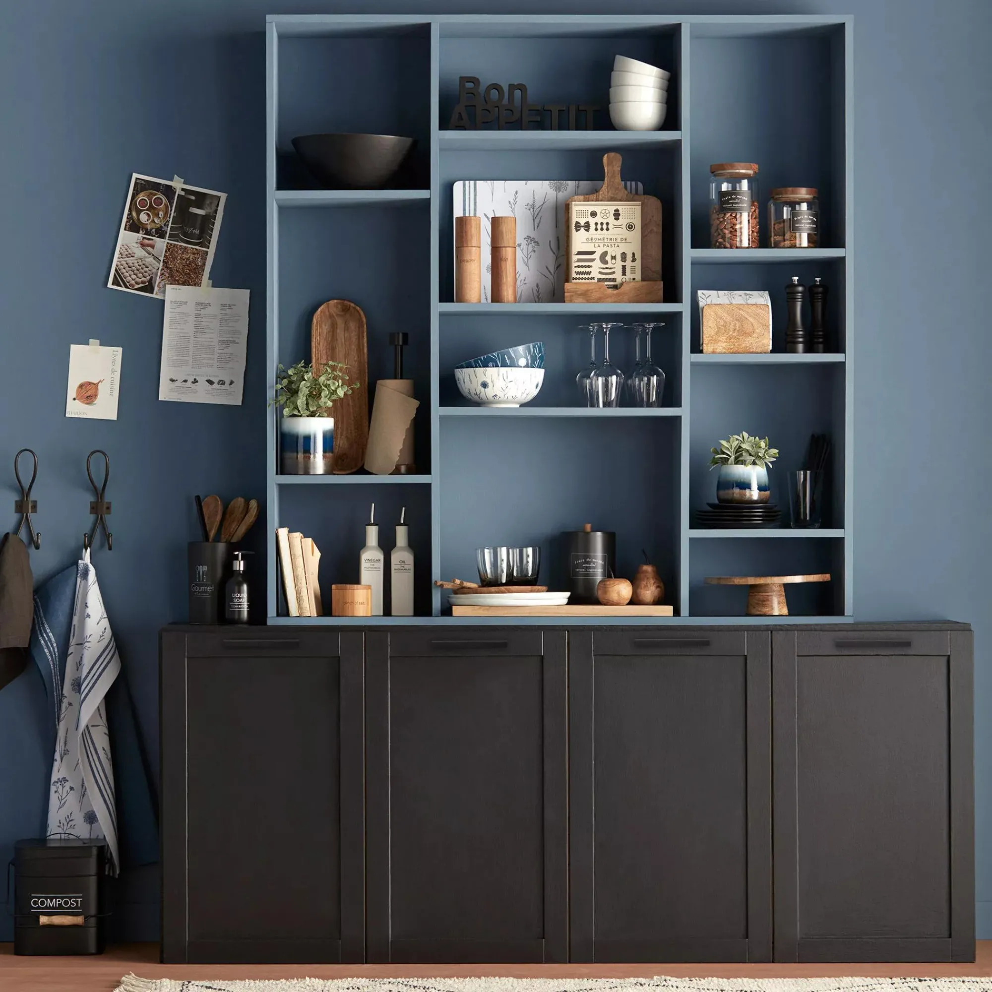 Outlet Bouclair Compost Rustic Metal Bin