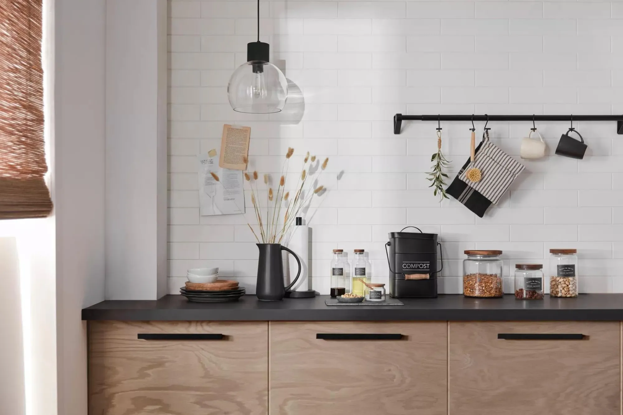 Outlet Bouclair Compost Rustic Metal Bin