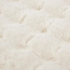 Bouclair Cream Bubble Faux Fur Rug