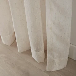 Outlet Bouclair Cream Eneca Back-Tab/Rod-Pocket Curtain