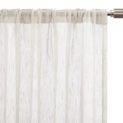 Outlet Bouclair Cream Eneca Back-Tab/Rod-Pocket Curtain