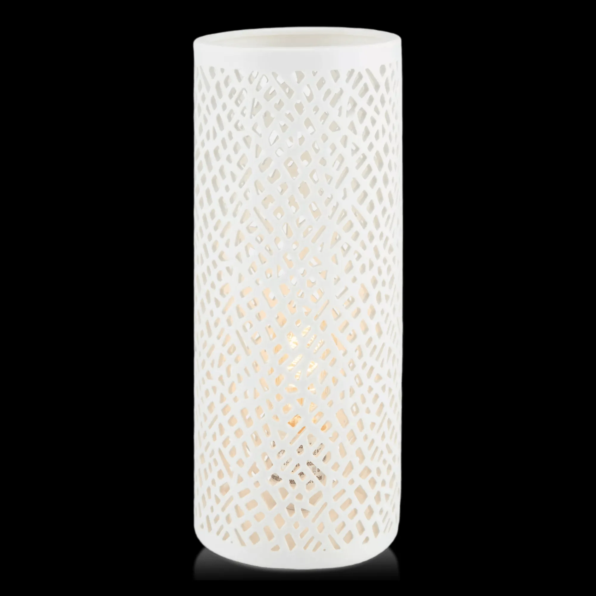 Sale Bouclair Cut-Out Ceramic Tube Table Lamp