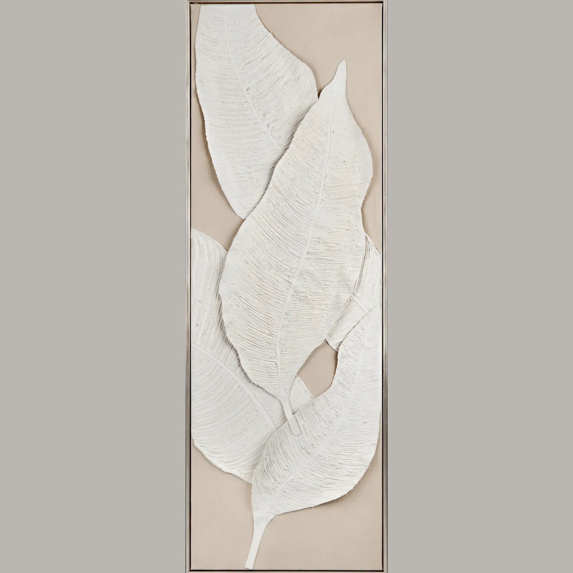 New Bouclair 3D Leaves Framed Oil Painting