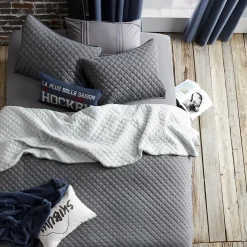 Clearance Bouclair Damien Collection - Reversible Jersey Coverlet Set