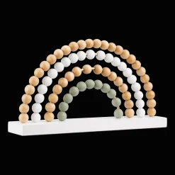 Clearance Bouclair Decorative Wood Beads Rainbow