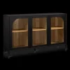 Best Bouclair 3-Door Black Wooden Buffet