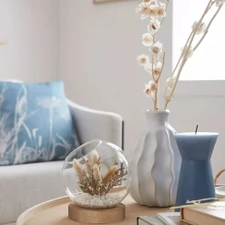 Best Bouclair Dried Flowers Glass Dome
