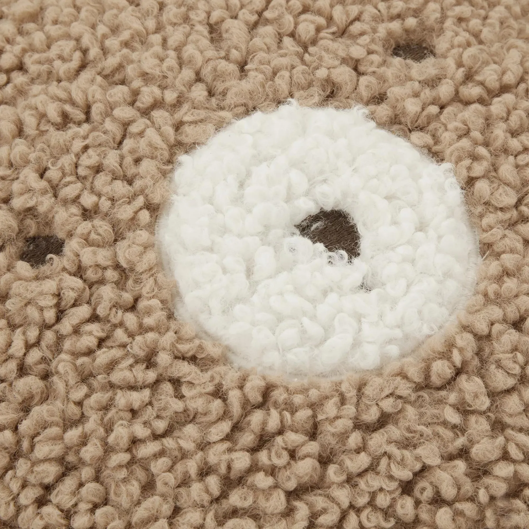 Discount Bouclair Emery Brown Teddy Throw Pillow